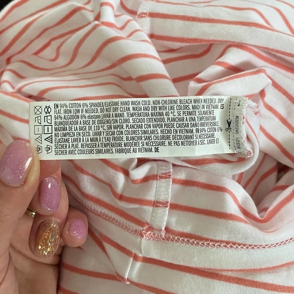 Forever 21 White & Coral Stripe Bodycon Dress - Picture 13 of 16